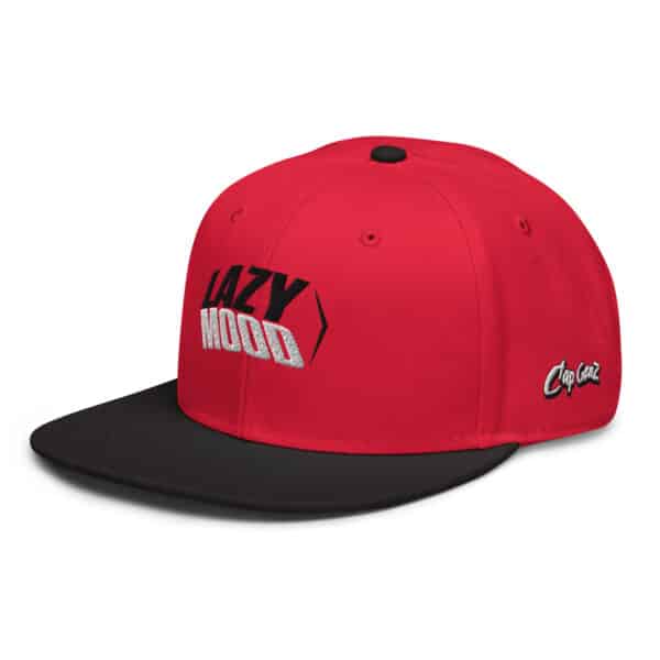 CapGenz Lazy Mood Red Snapback Cap