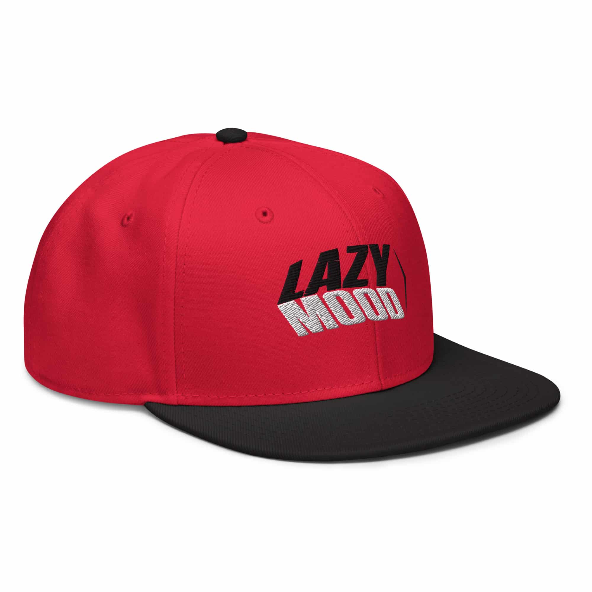 CapGenz Lazy Mood Red Snapback Cap