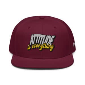 CapGenz "Attitude is Everything" Premium Quality Snapback Cap.