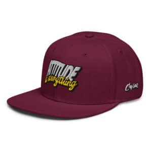 CapGenz "Attitude is Everything" Premium Quality Snapback Cap.