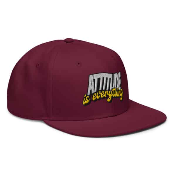 CapGenz "Attitude is Everything" Premium Quality Snapback Cap.